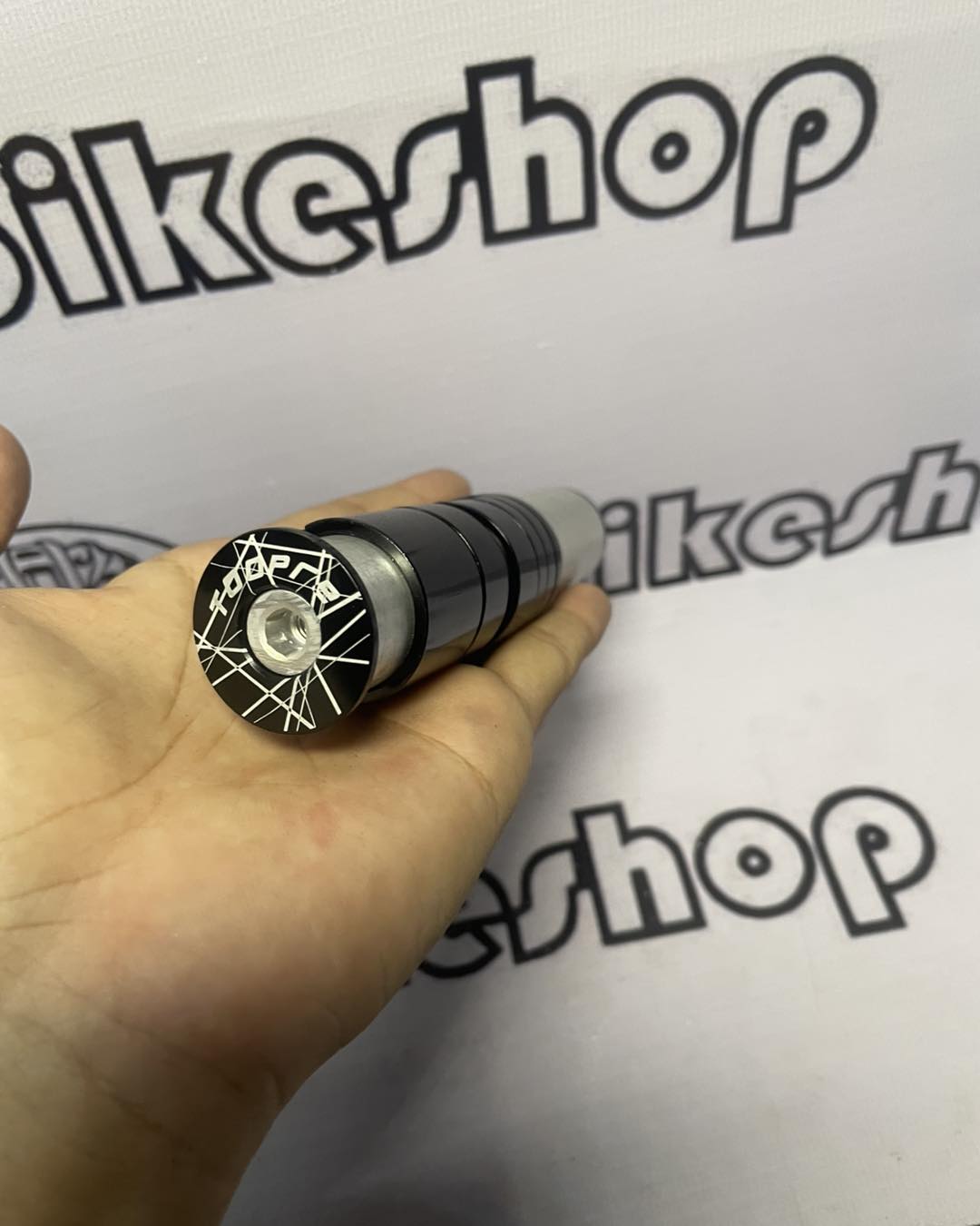 EXPANDER BICYCLE HANDLE BAR HEIGHT INCREASE ADJUSTABLE FRONT FORK TUBE EXTENDER COMPATIBLE IN ALLOY