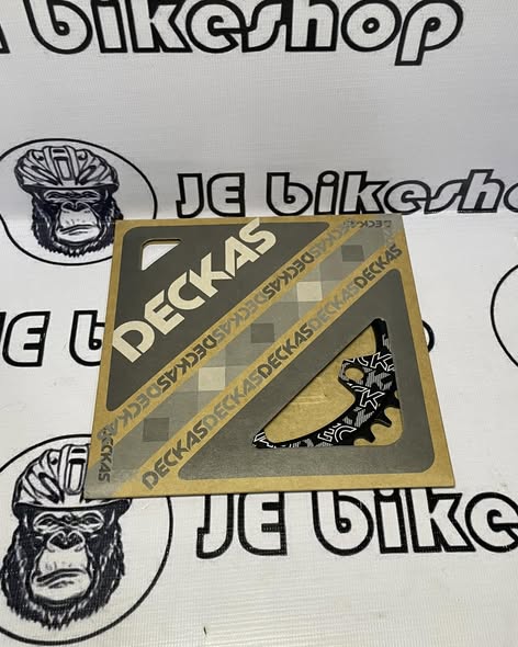 DECKAS 38T OVAL BLACK FOR SHIMANO 94 + 96 BCD 4 HOLES