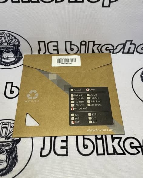 DECKAS 38T OVAL BLACK FOR SHIMANO 94 + 96 BCD 4 HOLES