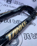 TANKE BIKE FRONT MTB AIR FRONT SUSPENSION 27.5 INCH 120MM TRAVEL QUICK RELEASE FORK “ BLACK/GOLD