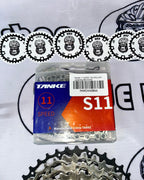SHIMANO DEORE M5120 RD AND M5100 SHIFTER WITH HOLLOW TANKE CHAIN AND ULTRA LIGHT SUNSHINE 11-40T  COGS