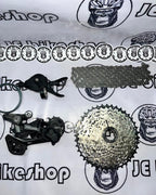 SHIMANO DEORE M5120 RD AND M5100 SHIFTER WITH HOLLOW HG601 AND ULTRA LIGHT SUNSHINE 11-40T   COGS