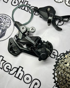 SHIMANO DEORE M5120 RD AND M5100 SHIFTER WITH HOLLOW HG601 AND ULTRA LIGHT SUNSHINE 11-40T   COGS