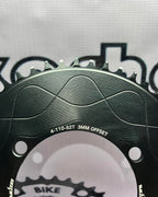 WUZEI 110 BCD 52T CHAINRING ROUND BLACK / PURPLE