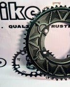 WUZEI 110 BCD 52T CHAINRING ROUND BLACK / PURPLE