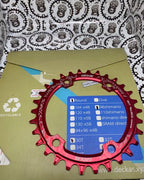 DECKAS 38T CHAINRING ROUND BLACK 96 BCD ASSYMETRIC