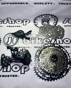 SHIMANO SLX M7100 12 SPEED UPKIT NON WINDOW AND SUNSHINE LIGHTWEIGHT 11 - 50 T WITH M6100 CHAIN