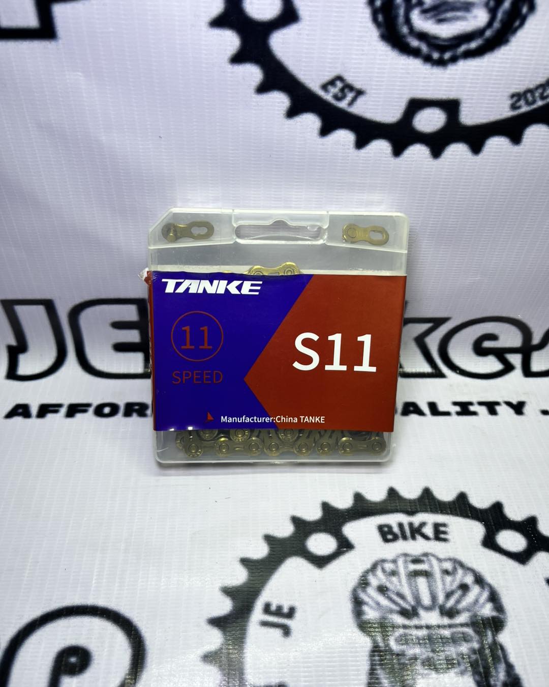 TANKE 11 SPEED CHAIN 126 LINKS HOLLOW LIGHTWEIGHT GOLD