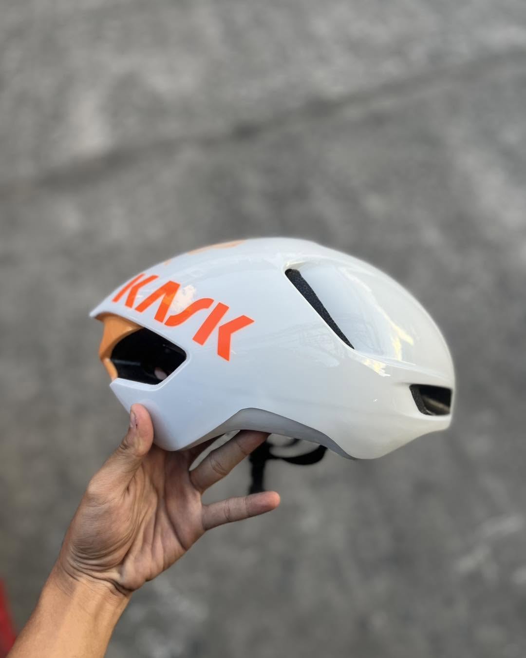 KASK UTOPIA WHITE ORANGE MEDIUM