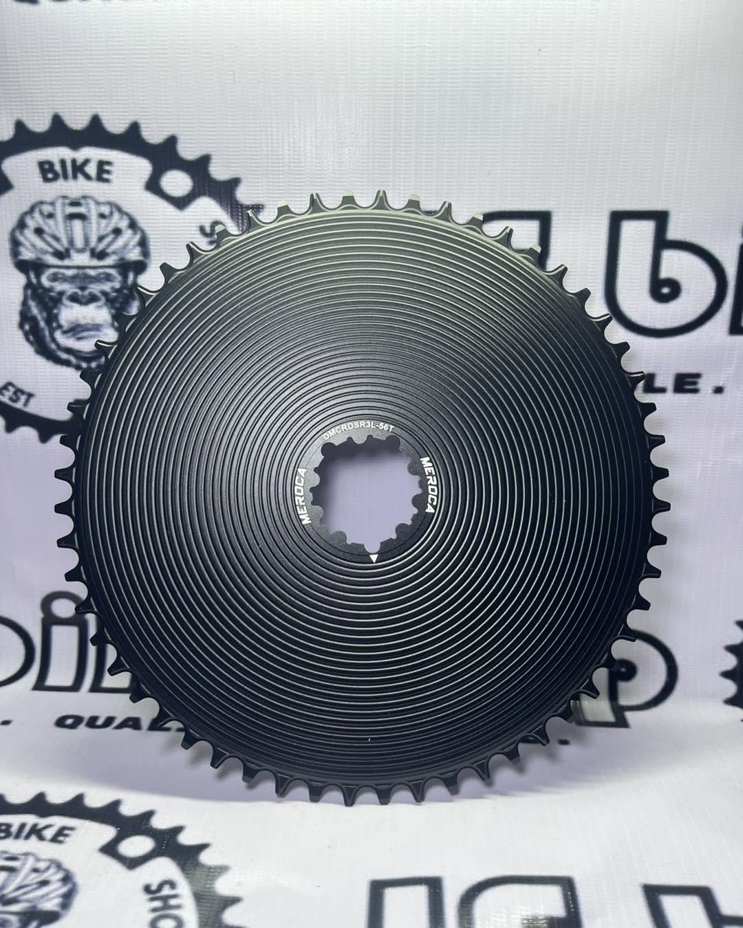 MEROCA ROAD BIKE CLOSED NARROW-WIDE SINGLE CHAINRING GXP 3- BOLT DIRECT MOUNT ALUMINUM ALLOY 8-12 SPEED 42-56T FIT SRAM MTB