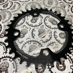 Symmetric 96 BCD chainring, narrow wide, high-performance design.