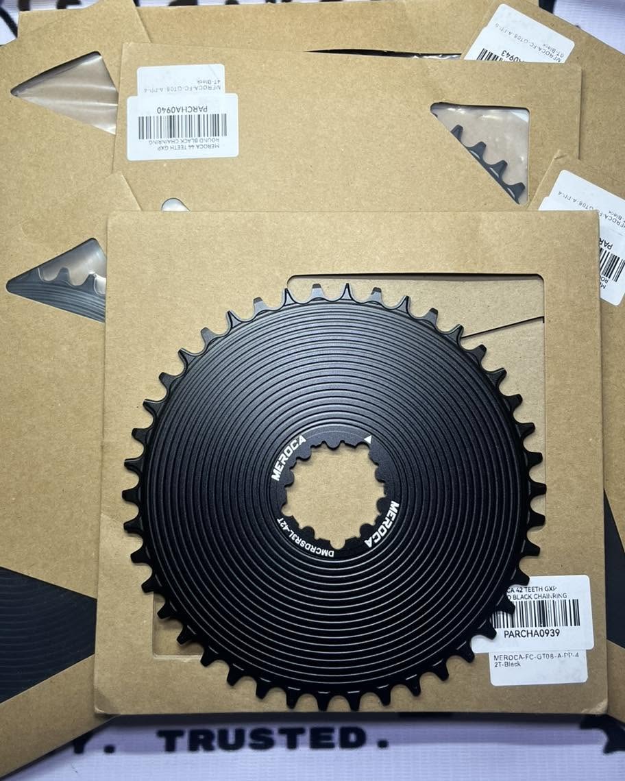 MEROCA ROAD BIKE CLOSED NARROW-WIDE SINGLE CHAINRING GXP 3- BOLT DIRECT MOUNT ALUMINUM ALLOY 8-12 SPEED 42-56T FIT SRAM MTB