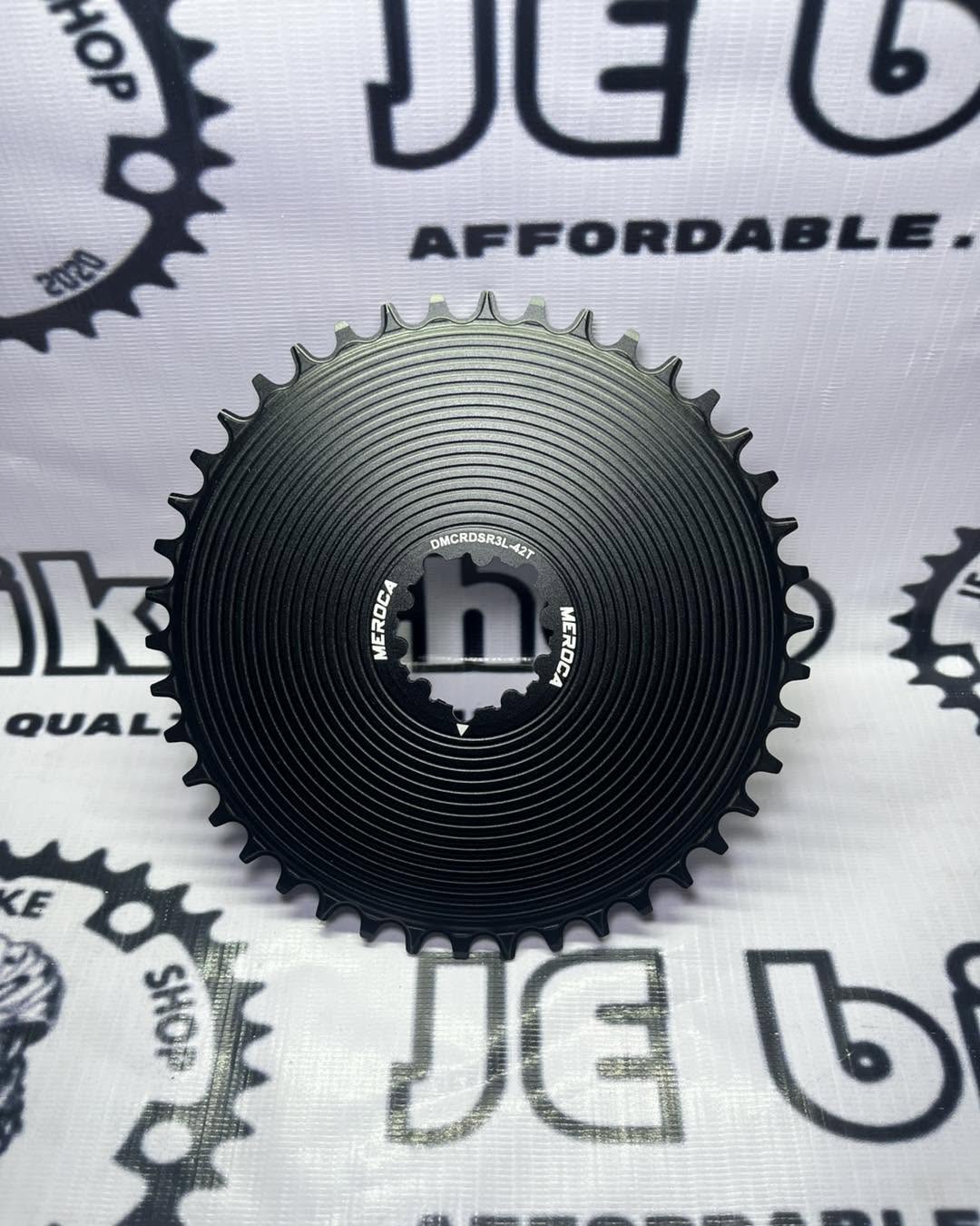 MEROCA ROAD BIKE CLOSED NARROW-WIDE SINGLE CHAINRING GXP 3- BOLT DIRECT MOUNT ALUMINUM ALLOY 8-12 SPEED 42-56T FIT SRAM MTB