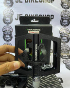 Durable ROCKBROS flat pedals with cleat attachment for mountain bikes.