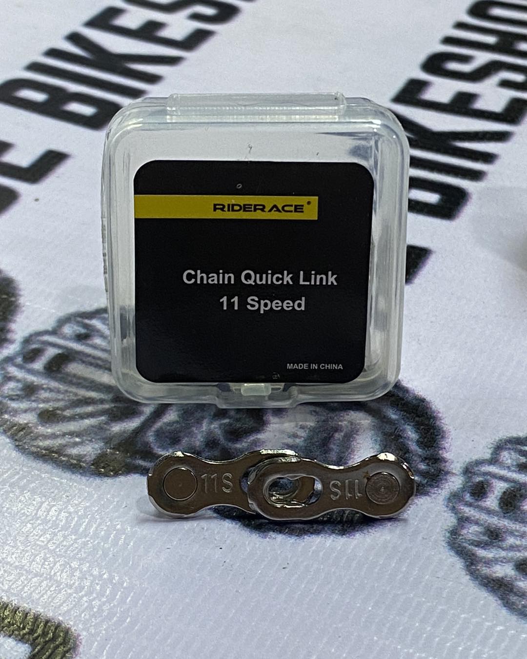 Bike chain connector link for MTB and road chains