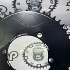 WUZEI 52T 104BCD ROUND BLACK CHAINRING