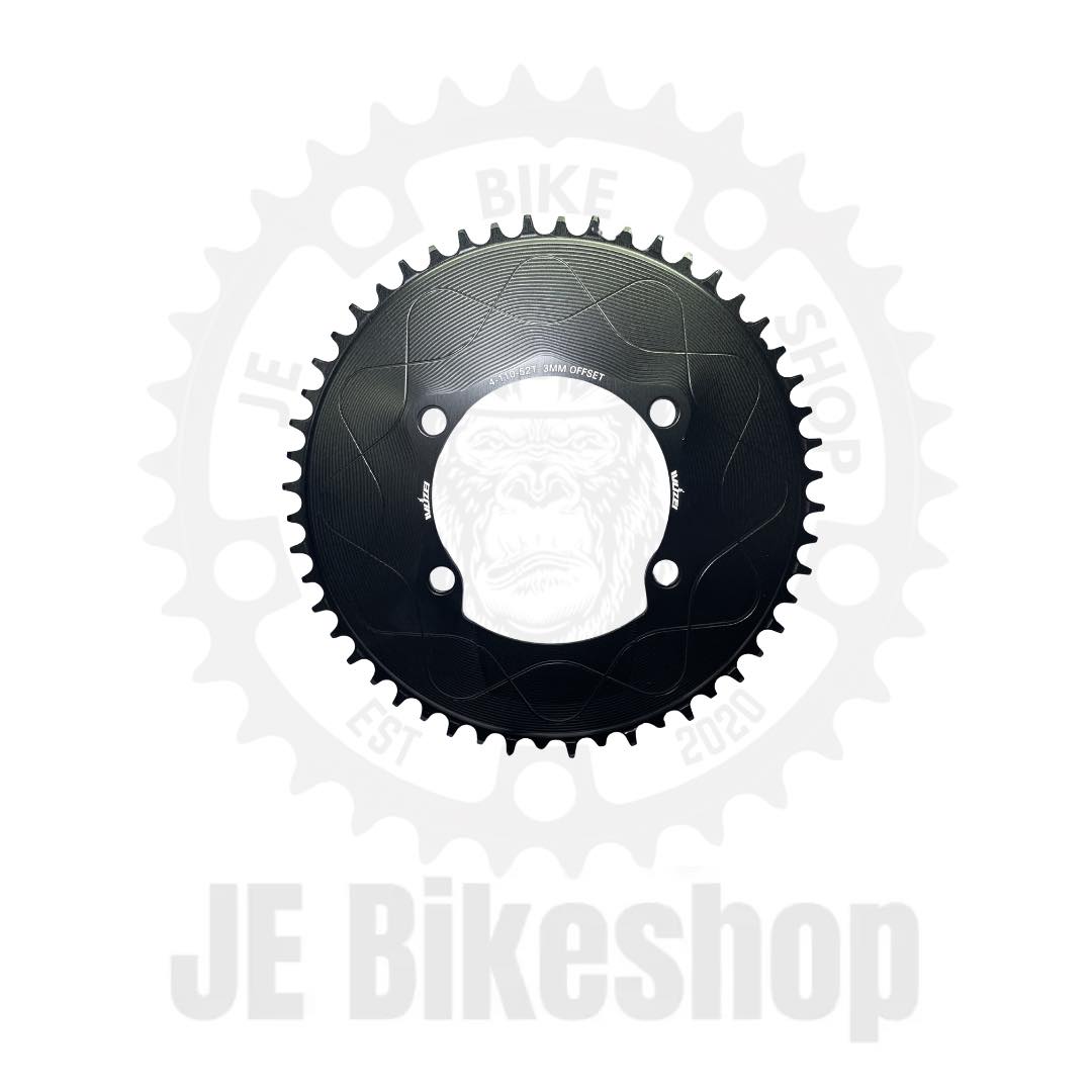 WUZEI 52T 104BCD ROUND BLACK CHAINRING
