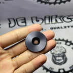 FLAT BLACK TOP CAP WITH STEEL BOLT ALUMINUM CAP