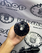 GUB BLACK HUB 32 HOLES 6 PAWLS WITH CONVERTER THRU AXLE COMPLETE WITH BOX