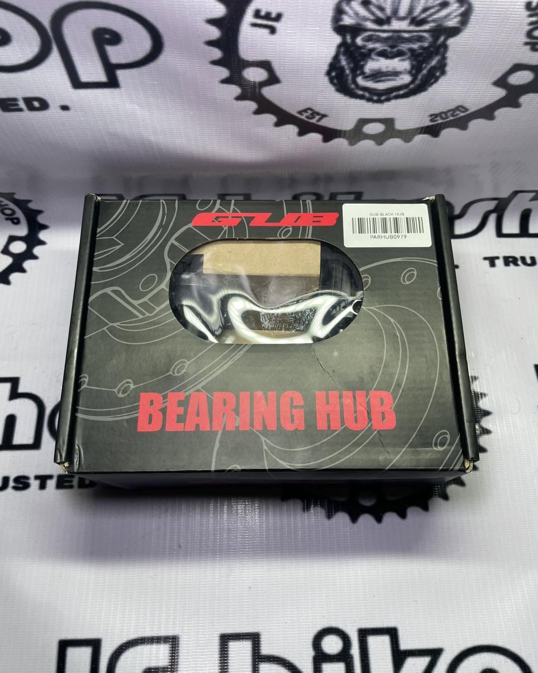 GUB BLACK HUB 32 HOLES 6 PAWLS WITH CONVERTER THRU AXLE COMPLETE WITH BOX