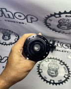 GUB BLACK HUB 32 HOLES 6 PAWLS WITH CONVERTER THRU AXLE COMPLETE WITH BOX