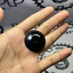 FLAT BLACK TOP CAP WITH STEEL BOLT ALUMINUM CAP