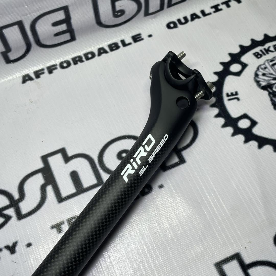 RIRO SL SPEED 27.2 X 400MM SETBACK  CARBON SEATPOST LIGHT WEIGHT 150 G