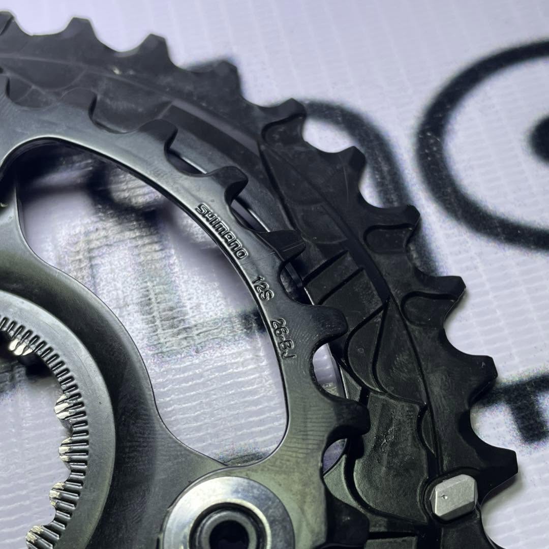 SHIMANO 36 / 26 T SH DIRECT ROUND BLACK CHAINRING  2BY  DEORE XT