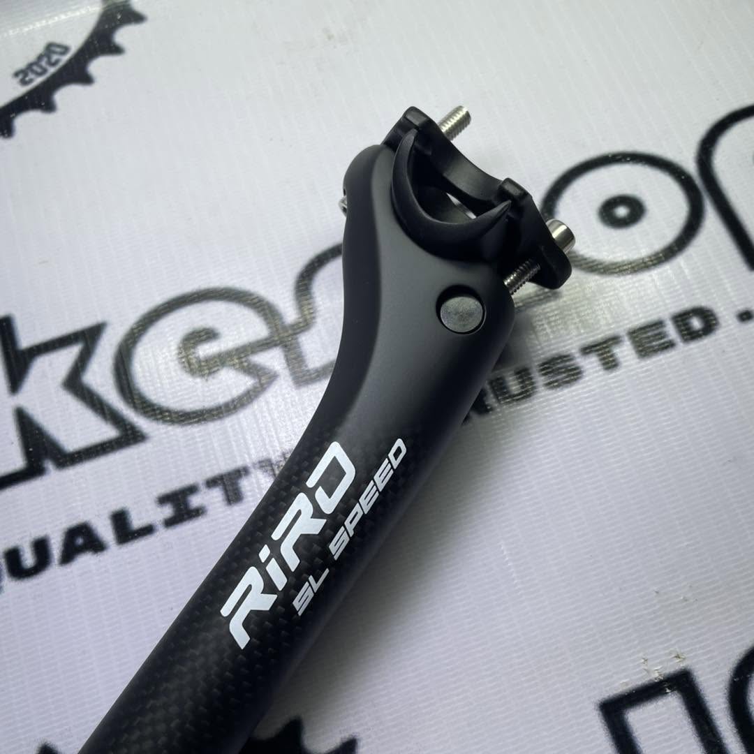 RIRO SL SPEED 27.2 X 400MM SETBACK  CARBON SEATPOST LIGHT WEIGHT 150 G