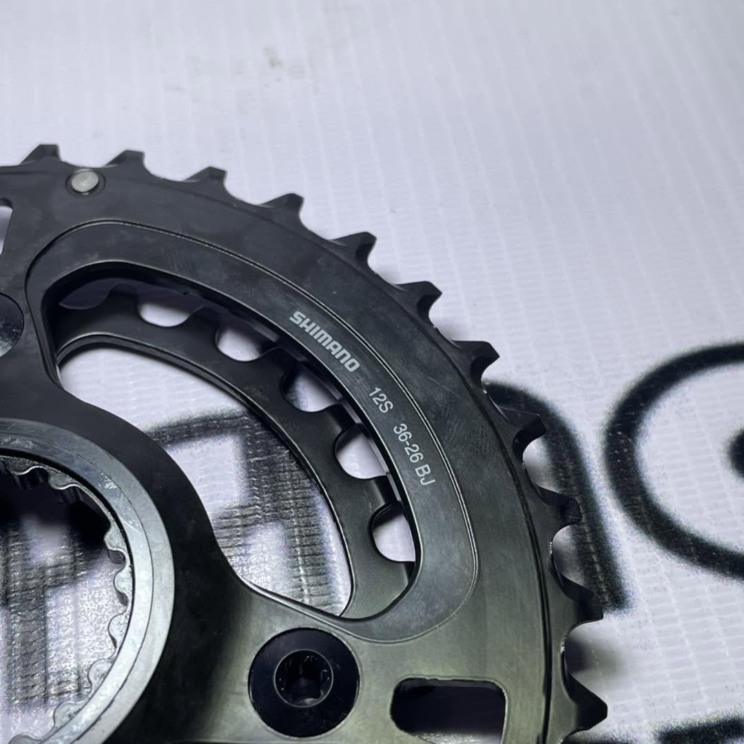 SHIMANO 36 / 26 T SH DIRECT ROUND BLACK CHAINRING  2BY  DEORE XT