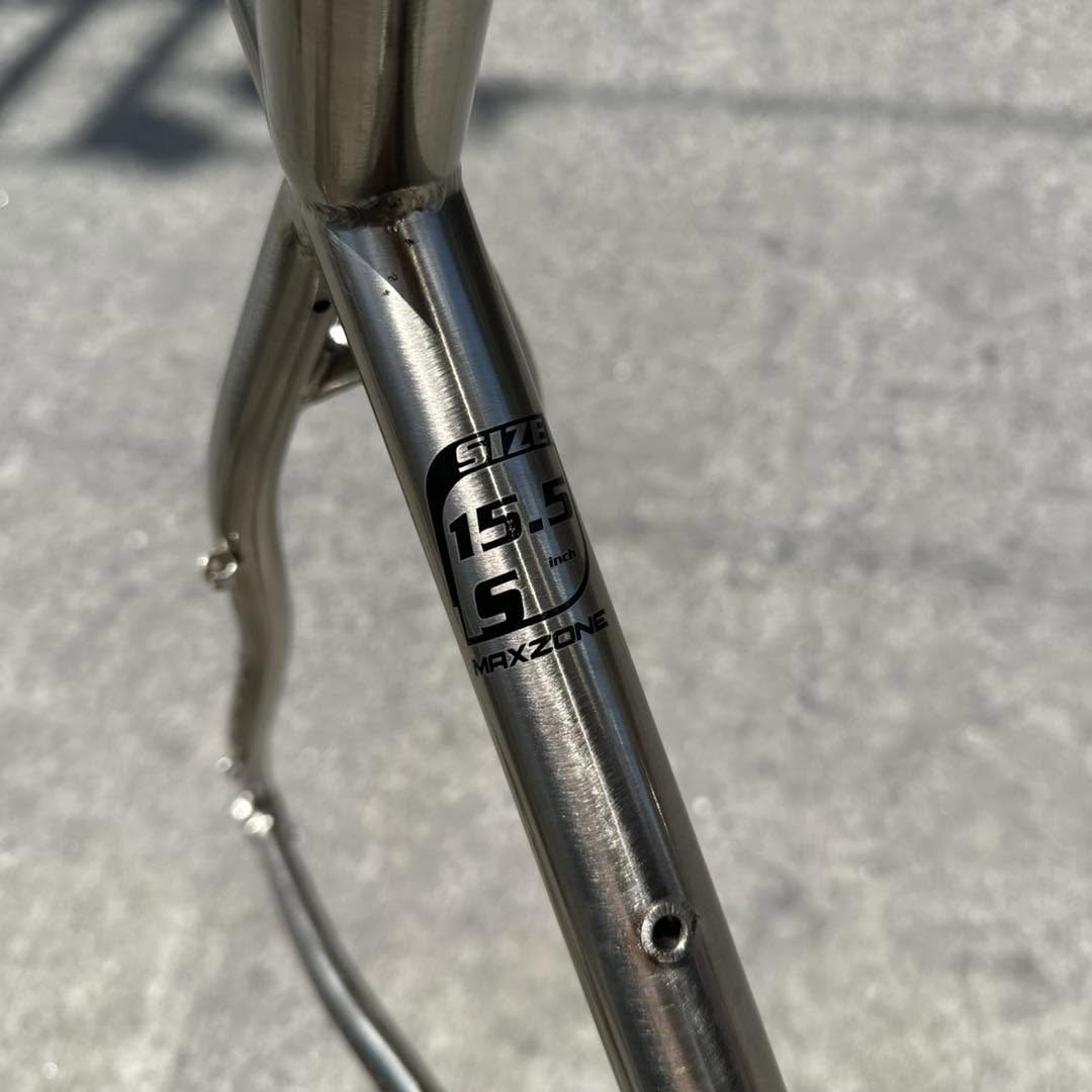 MAXZONE 27.5 CHROMOLY STEEL FINISH 1.0 SMALL SILVER 15.5 FRAME
