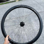 MEROCA 21/21 HOLES 42 MM THRU AXLE 6 BOLTS CARBON RIMSET