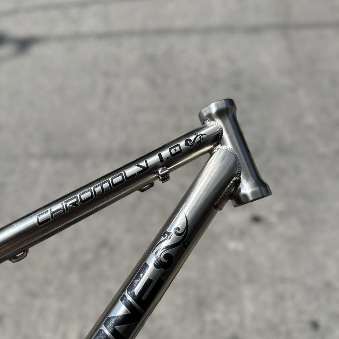 MAXZONE 27.5 CHROMOLY STEEL FINISH 1.0 SMALL SILVER 15.5 FRAME