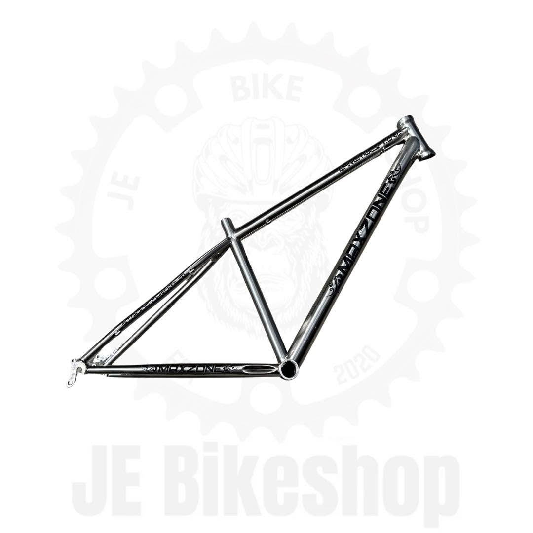 MAXZONE 27.5 CHROMOLY STEEL FINISH 1.0 SMALL SILVER 15.5 FRAME