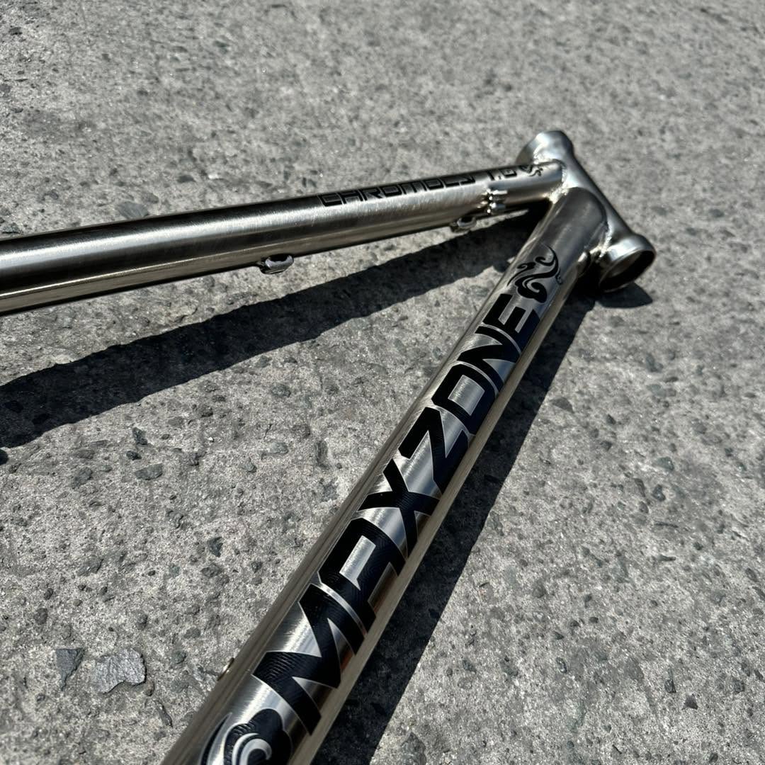 MAXZONE 27.5 CHROMOLY STEEL FINISH 1.0 SMALL SILVER 15.5 FRAME
