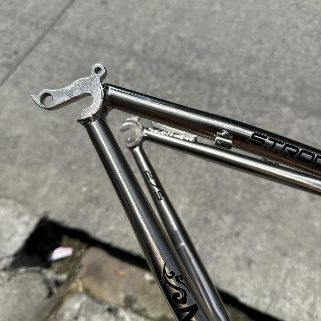 MAXZONE 27.5 CHROMOLY STEEL FINISH 1.0 SMALL SILVER 15.5 FRAME