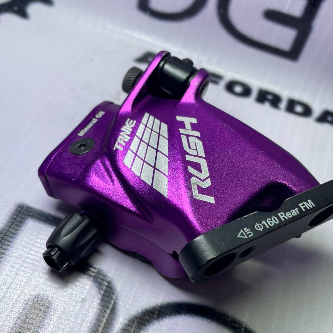 TANKE RUSH HYDRAULIC CALIPER VIOLET ( REAR ) ACTUATED DISC BRAKE CALIPER