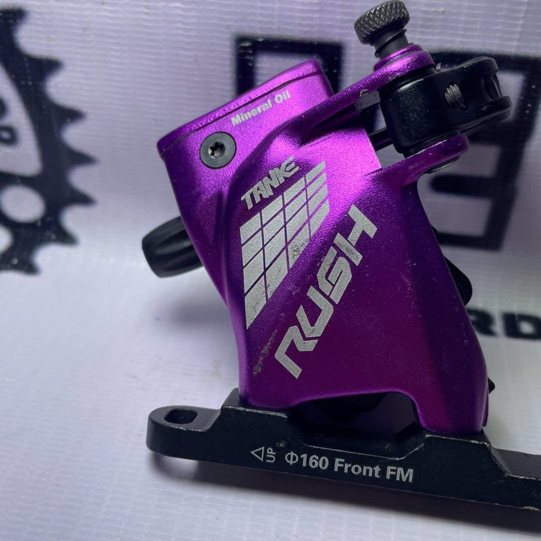 TANKE RUSH HYDRAULIC CALIPER VIOLET ( FRONT ) ACTUATED DISC BRAKE CALIPER