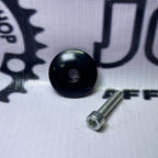 CURVED BLACK TAP CAP WITH STAINLESS BOLT ALUMINUM CAP
