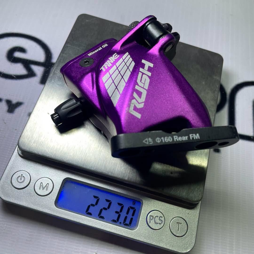 TANKE RUSH HYDRAULIC CALIPER VIOLET ( REAR ) ACTUATED DISC BRAKE CALIPER