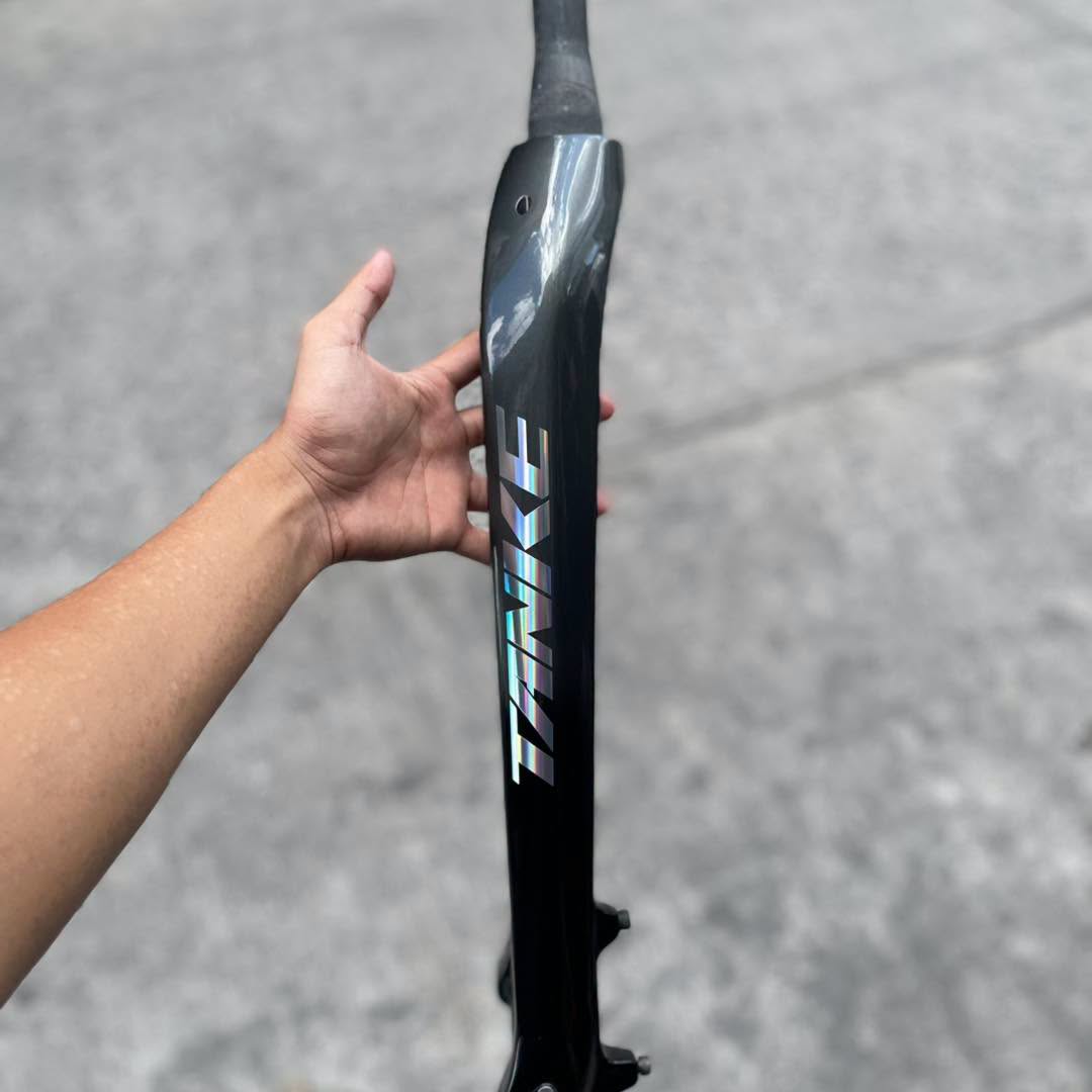 TANKE 27.5 GRAY / BLACK GLOSSY CARBON RIGID