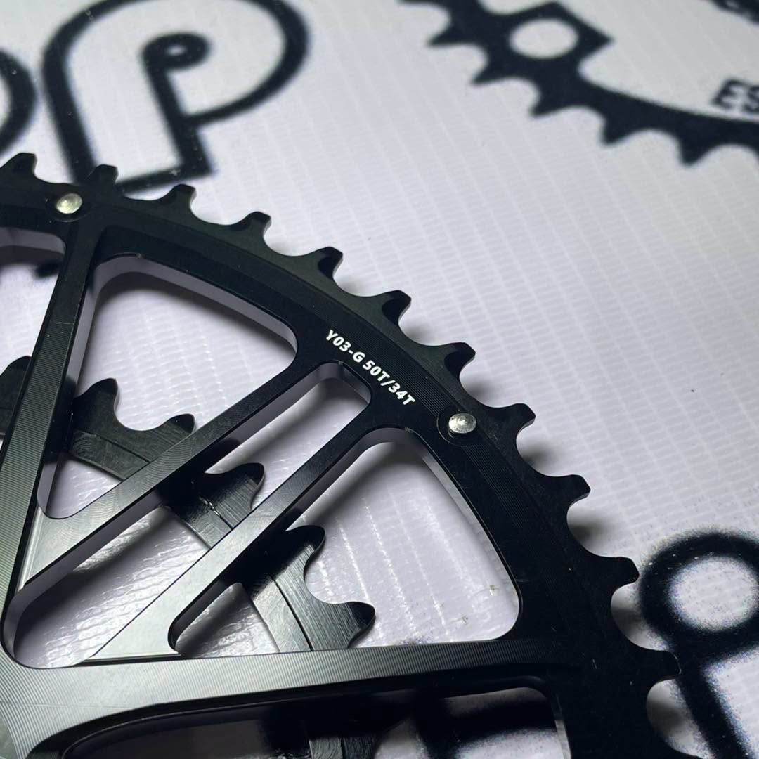MEROCA 50 / 34 GXP DIRECT MOUNT CHAINRING BLACK