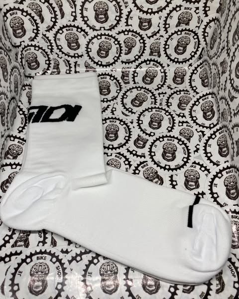 Sidi white cycling socks moisture-wicking and lightweight
