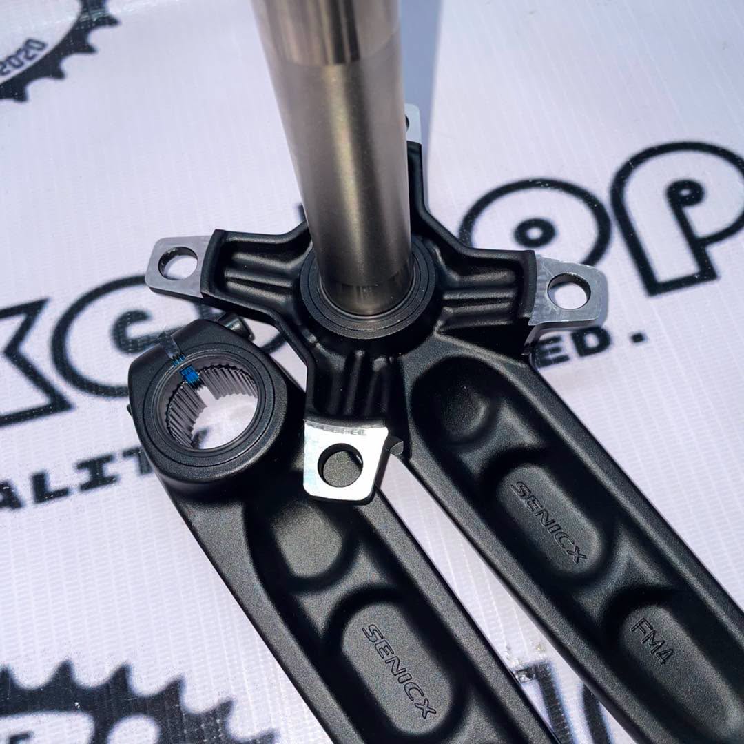 SENICX CRANK ARM 104 BCD 170MM BLACK