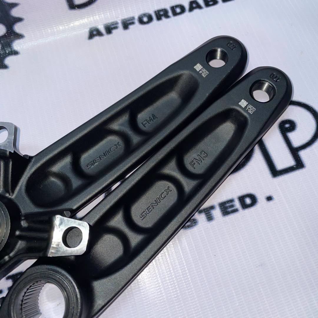 SENICX CRANK ARM 104 BCD 170MM BLACK