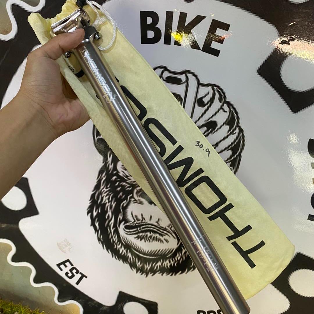 Thomson Elite 400mm seatpost CNC aluminum titanium finish