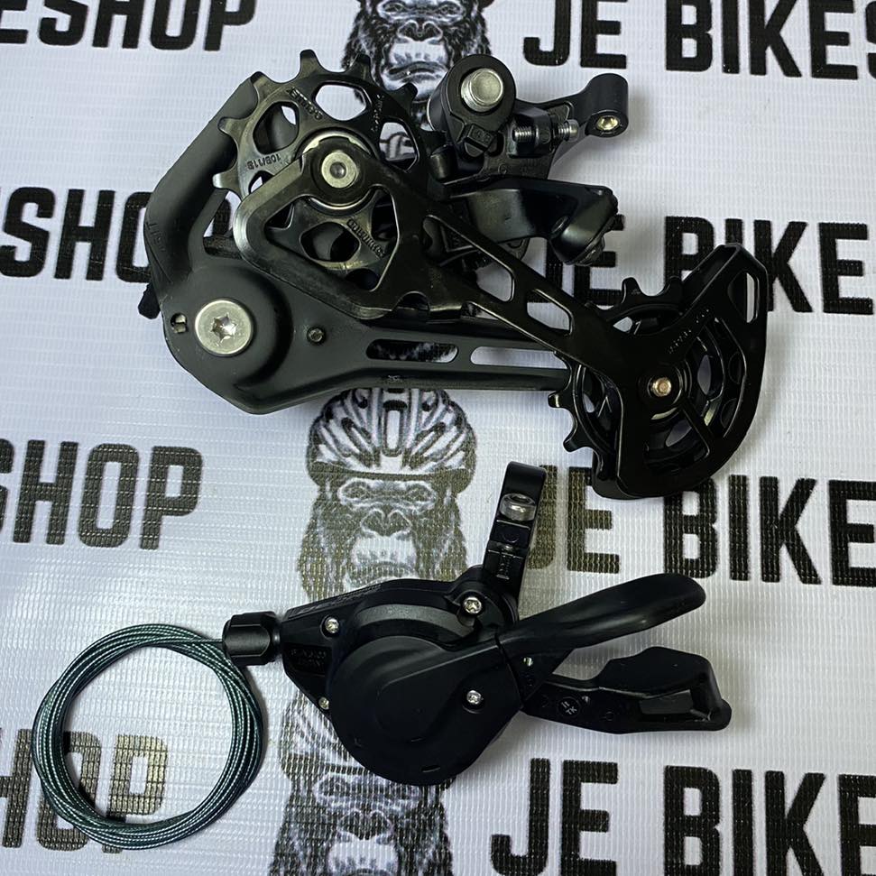 Shimano 11-speed M5100 derailleur with trigger shifter