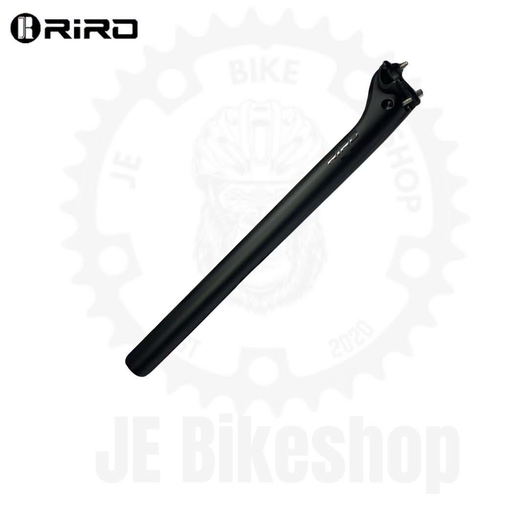 RIRO 30.8 X 400 MM SETBACK CARBON GLOSSY BLACK SEATPOST