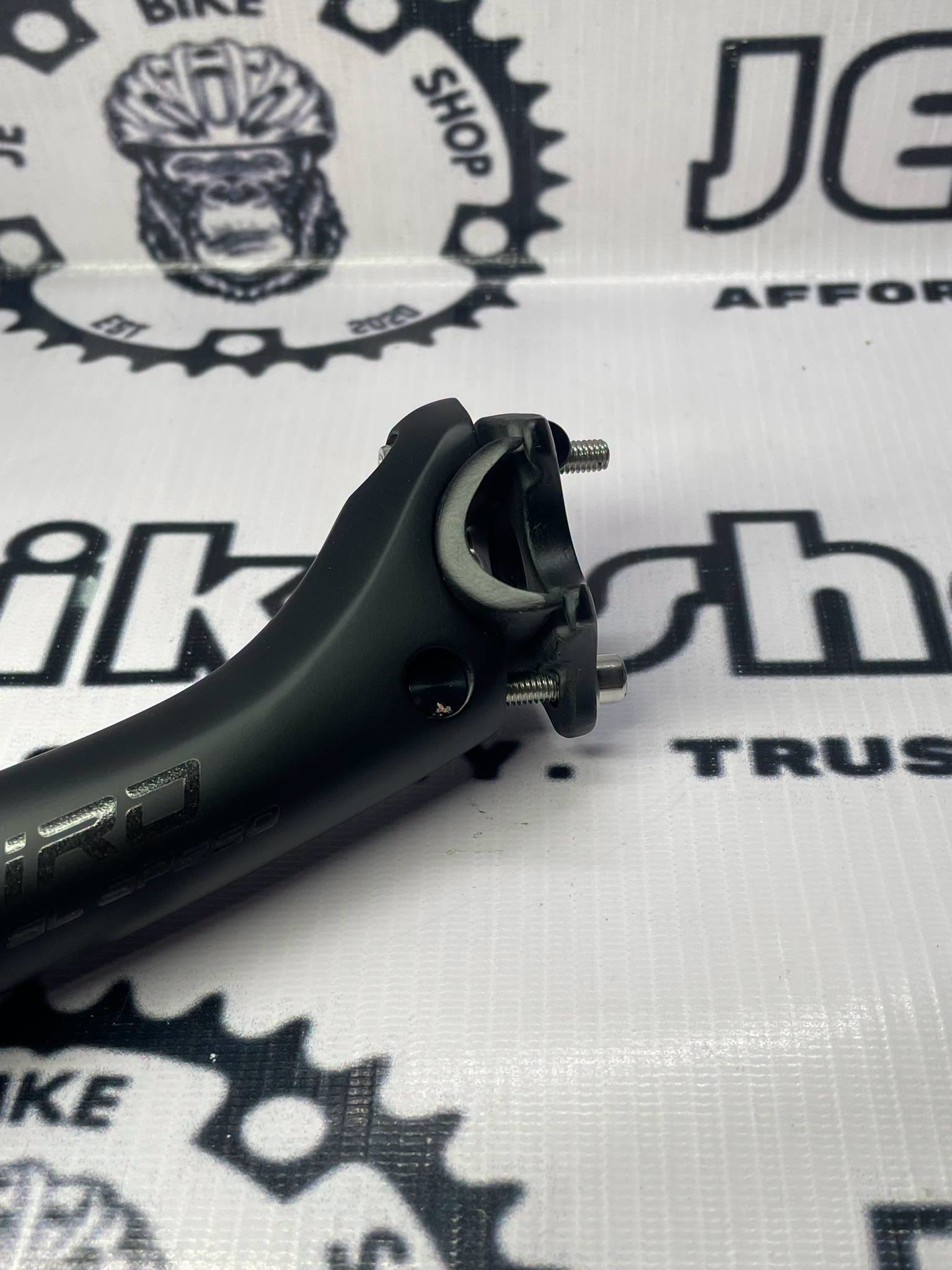 RIRO 30.8 X 400 MM SETBACK CARBON GLOSSY BLACK SEATPOST