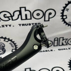 RIRO 31.6 X 350 MM CARBON SETBACK GLOSSY BLACK SEATPOST